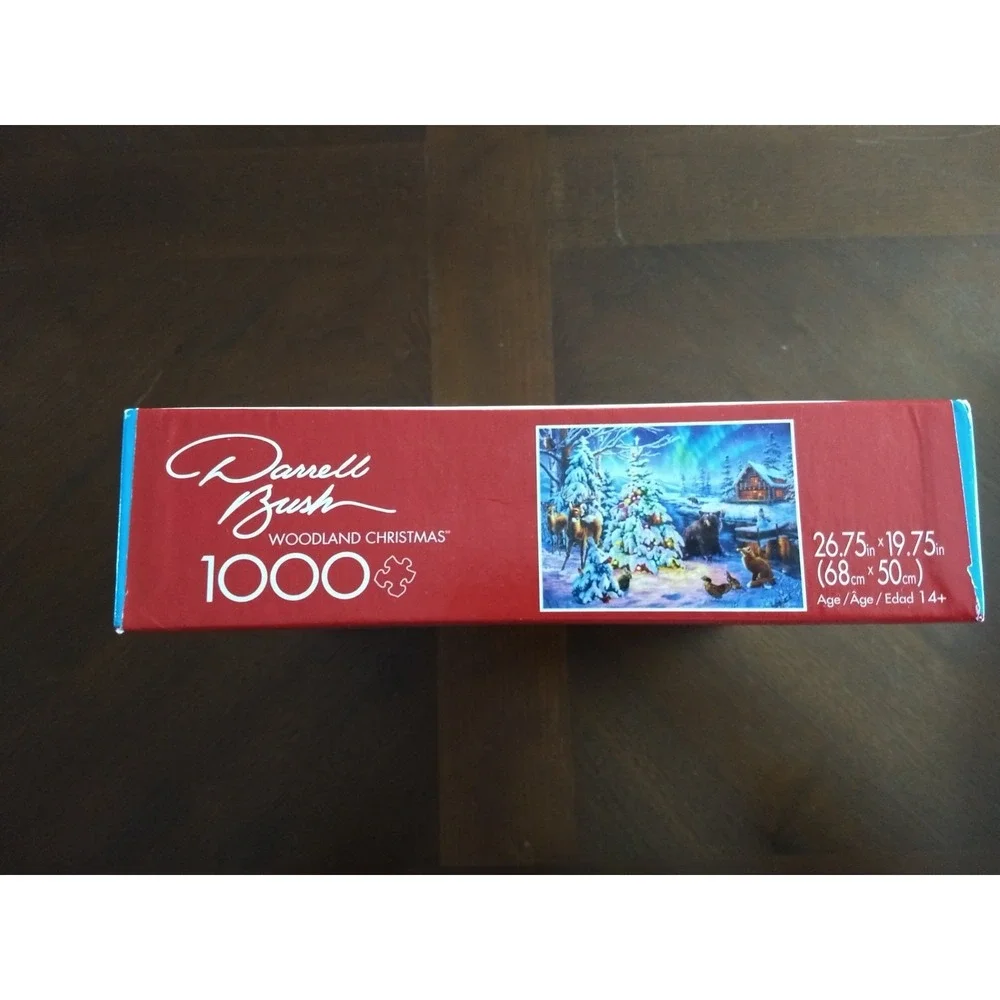 Buffalo Games Jigsaw Puzzle 1000 Pc Woodland Christmas Animals Complete‎ Poster